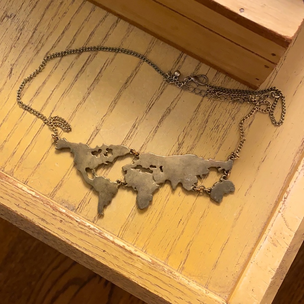 ModCloth world map necklace